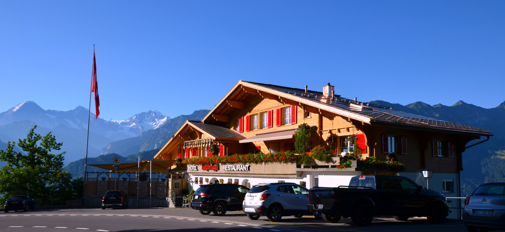 Aussichtsterrasse des Restaurant Luegibrüggli
